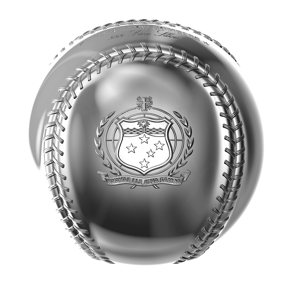 image of the 3d baseball 2 oz silver coin