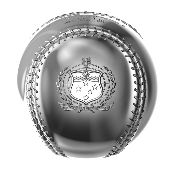 image of the 3d baseball 2 oz silver coin
