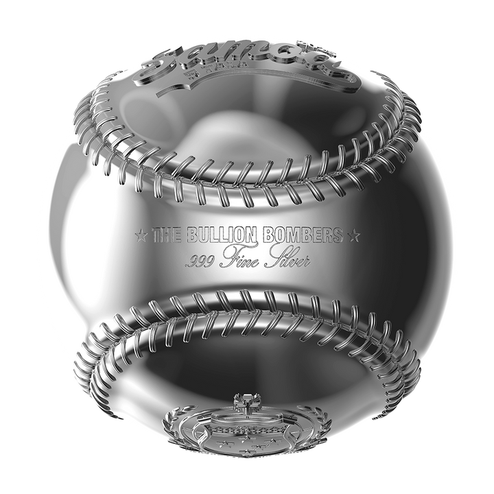 image of the 3d baseball 2 oz silver coin