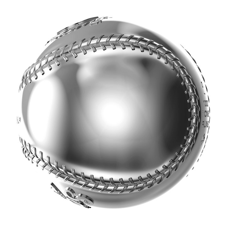 image of the 3d baseball 2 oz silver coin