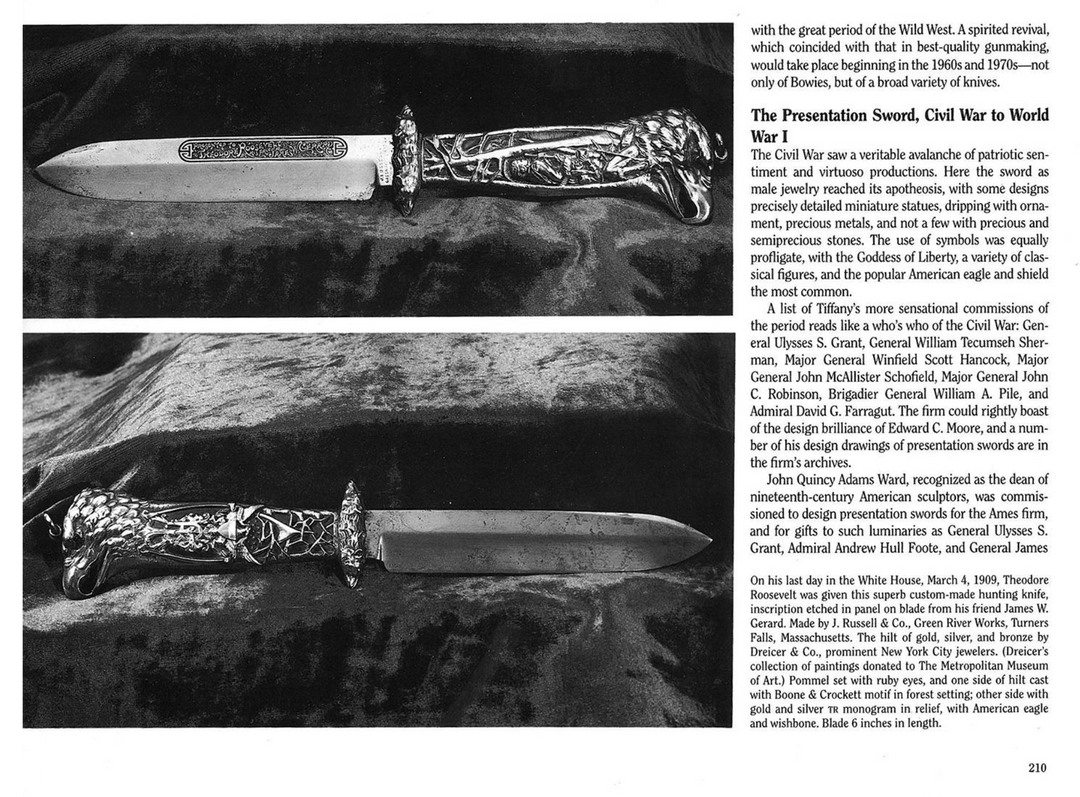 article on theodore roosevelt's hunting knife
