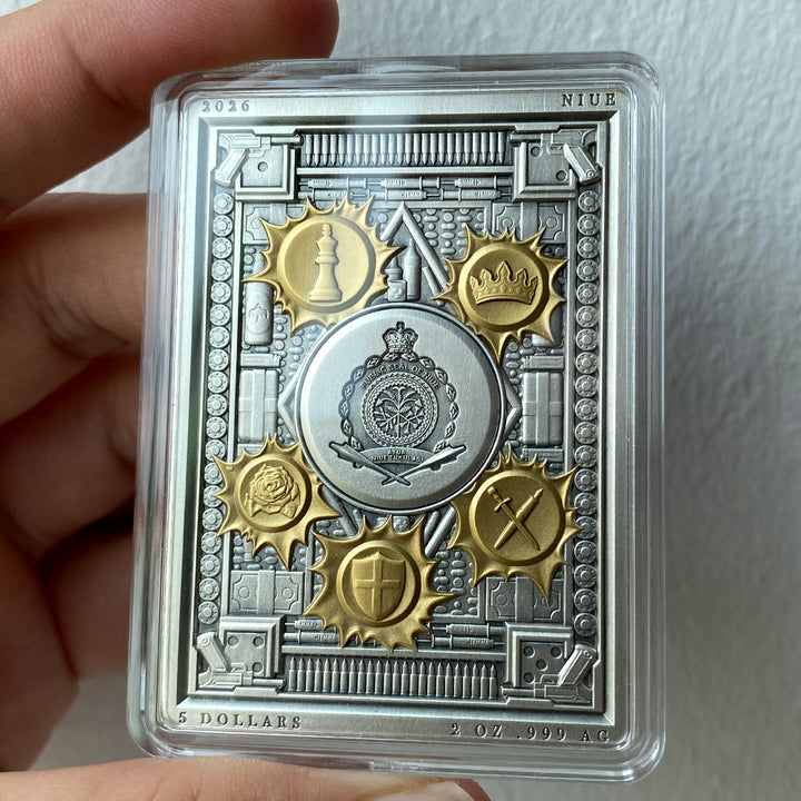 image of the colombo 2 oz silver coin