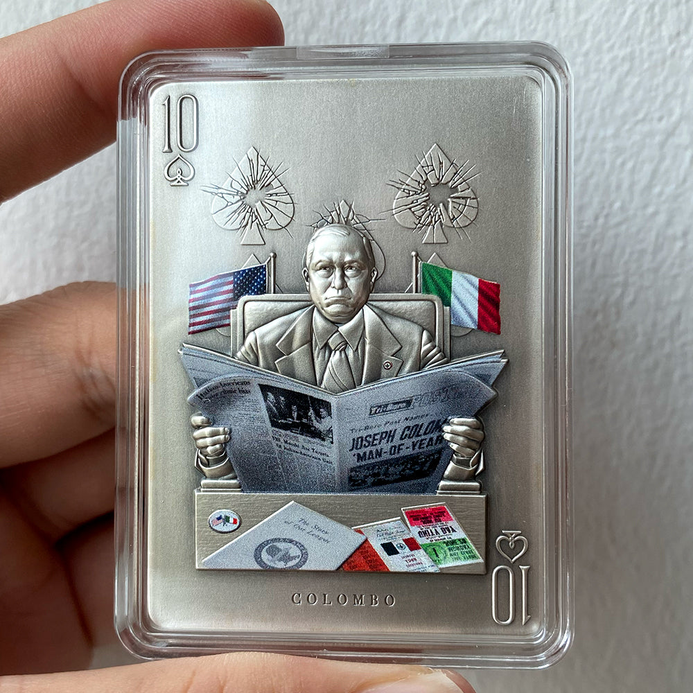 image of the colombo 2 oz silver coin