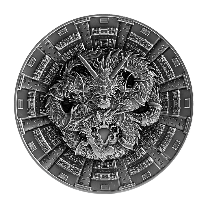 image of the dragon silver coin
