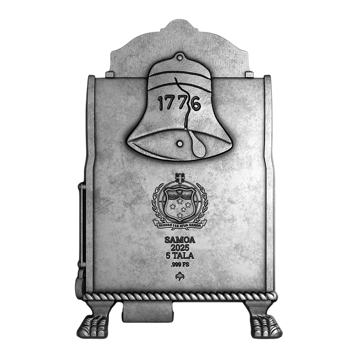 image of the liberty bell silver coin obverse