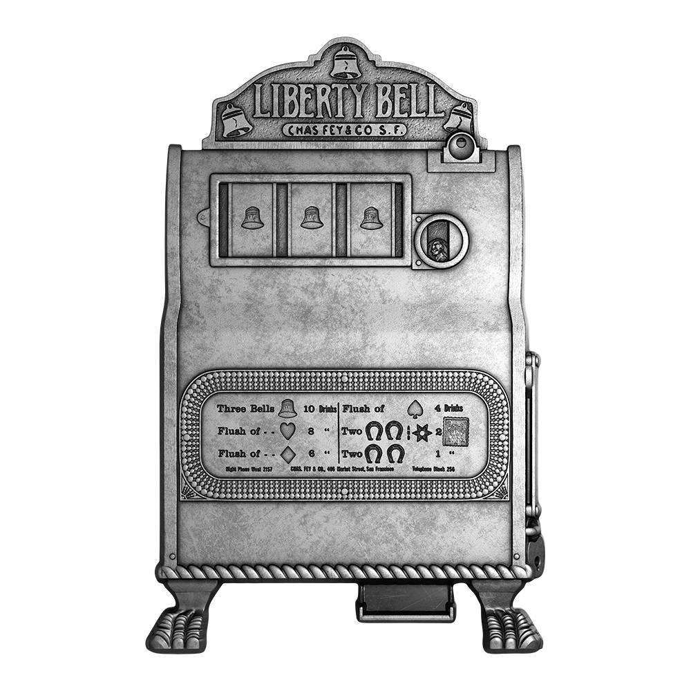 image of the liberty bell silver coin reverse