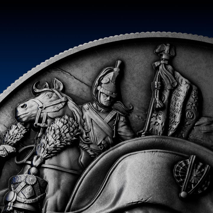 image of the napoleon 2 oz silver coin details