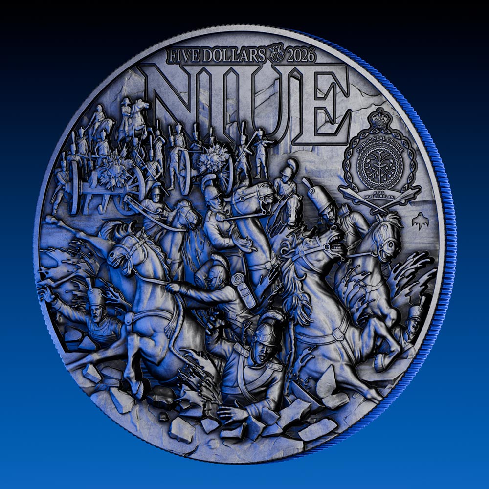 image of the napoleon 2 oz silver coin details