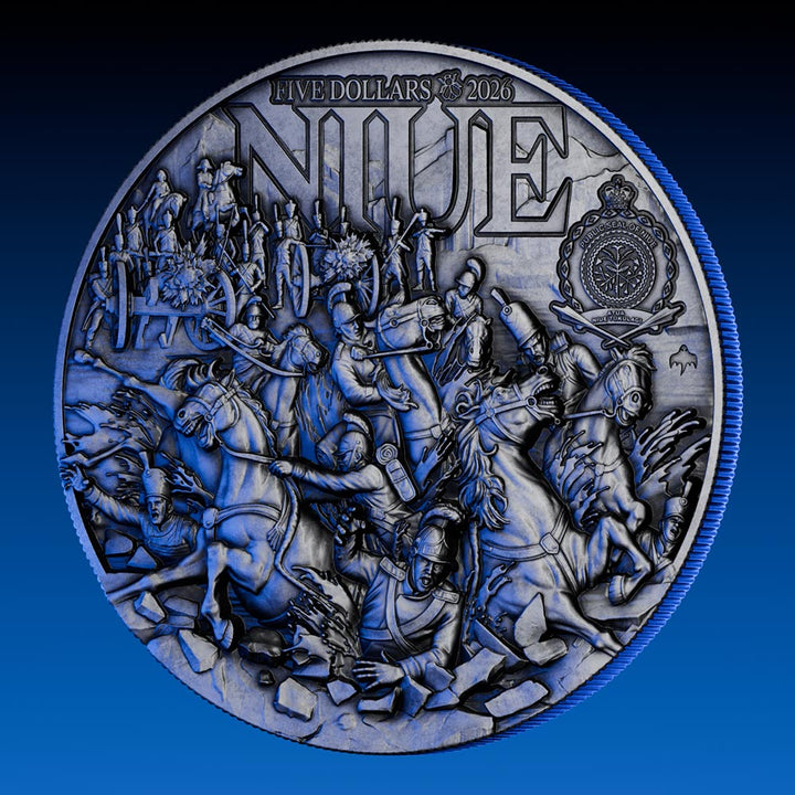 image of the napoleon 2 oz silver coin details