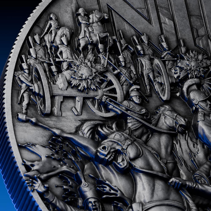 image of the napoleon 2 oz silver coin details