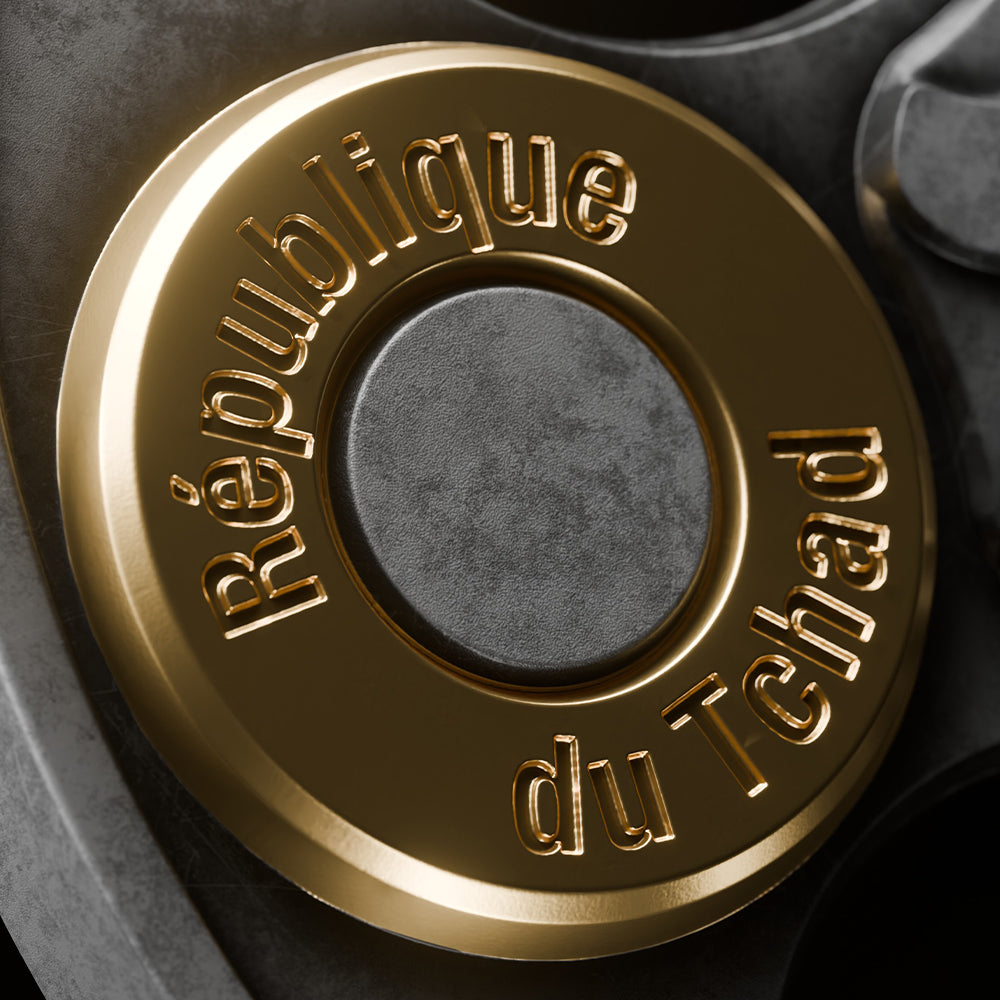 image of the russian roulette 2 oz silver coin details