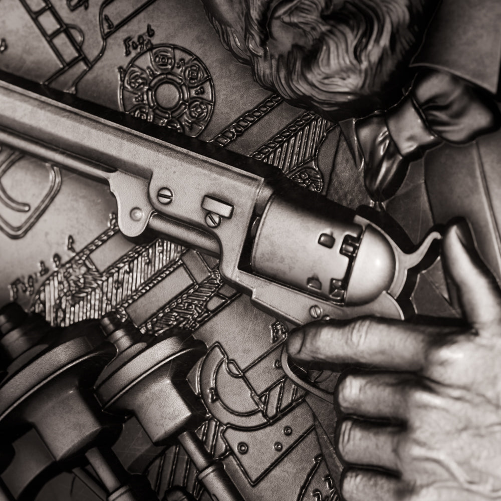 image of the samuel colt 2 oz pure silver coin