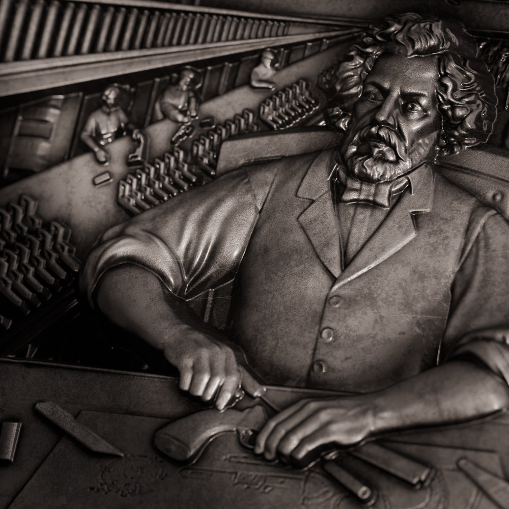 image of the samuel colt 2 oz pure silver coin