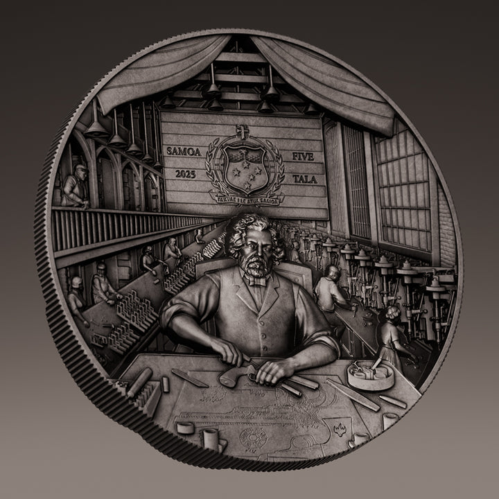 image of the samuel colt 2 oz pure silver coin