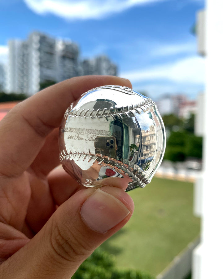 image of the 3d baseball silver coin