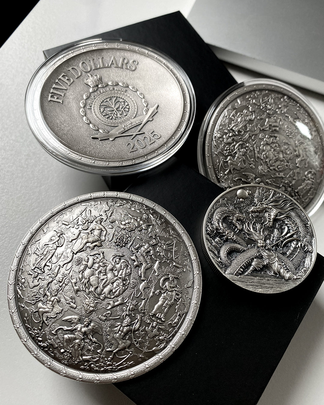 image of the ghisi shield 2 oz silver coin