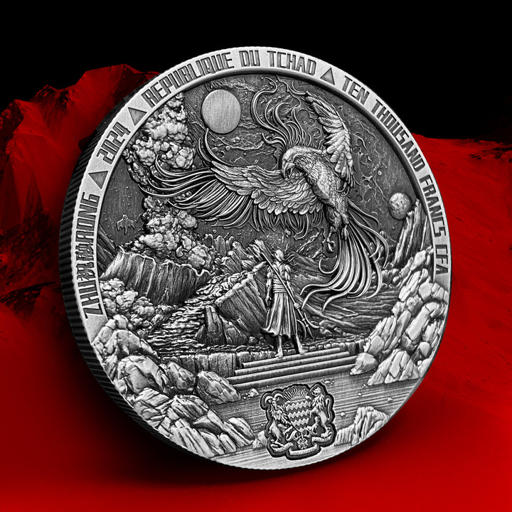 image of the zhu rong silver coin