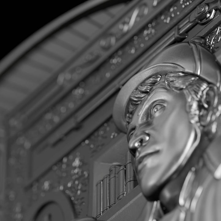 close up image of the sherlock holmes silver coin