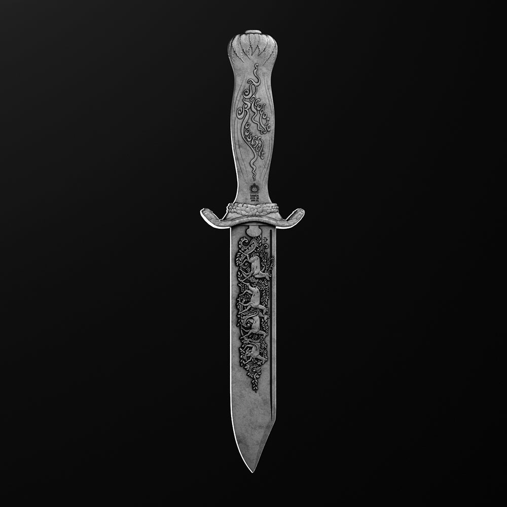 image of the theodore roosevelt's tiffany bowie knife silver coin