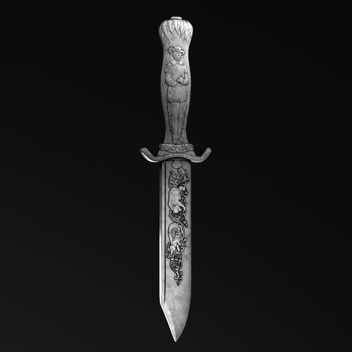 image of the theodore roosevelt's tiffany bowie knife silver coin