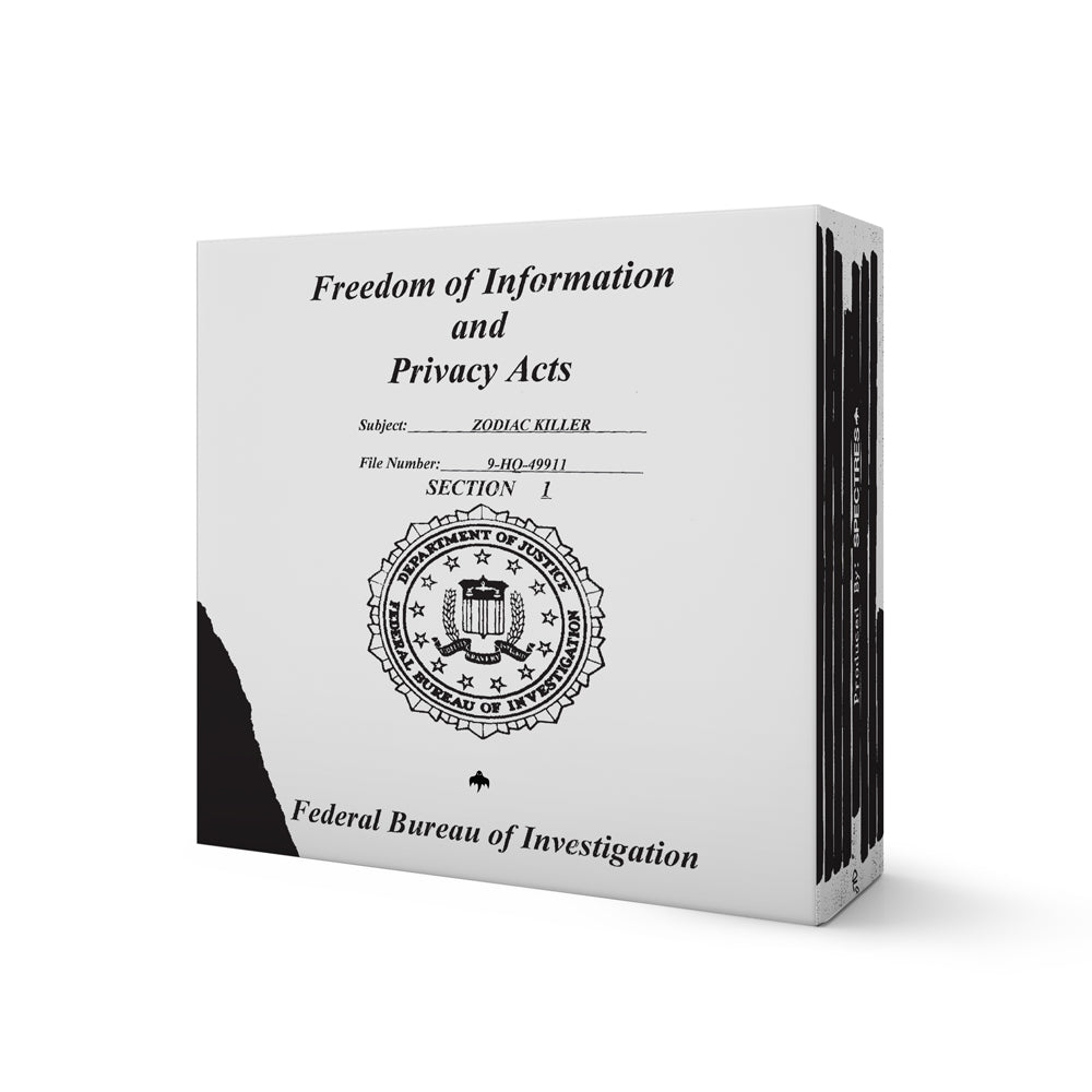 image of the zodiac killer silver coin packaging box