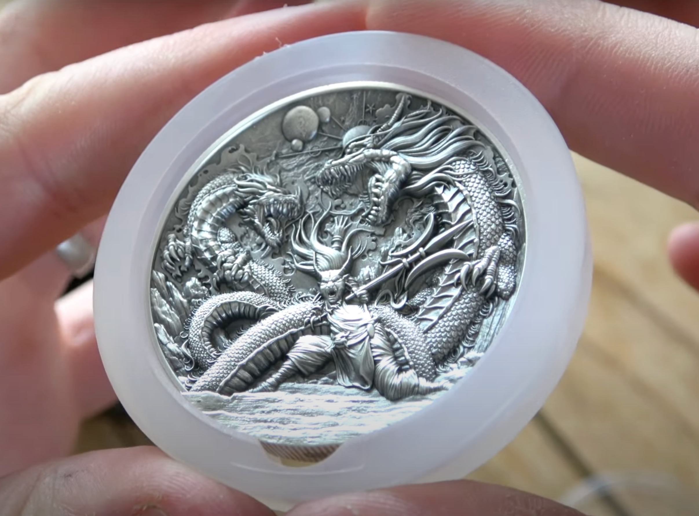 image of the zhu rong silver coin