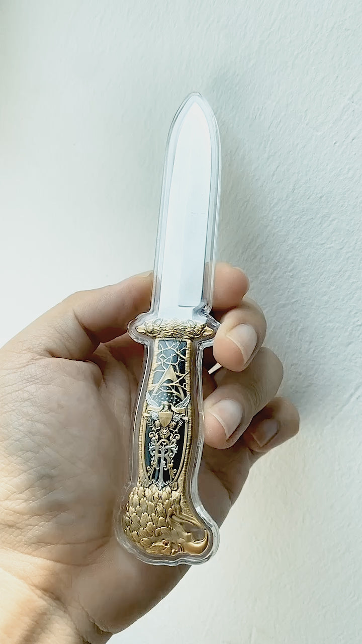 video reel of the theodore roosevelt hunting knife silver coin