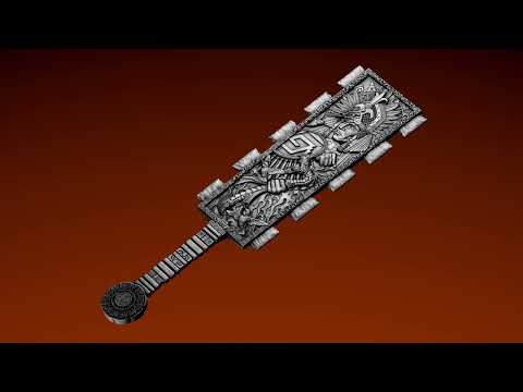 promo video of the huitzilopochtli's macuahuitl 2 oz silver coin