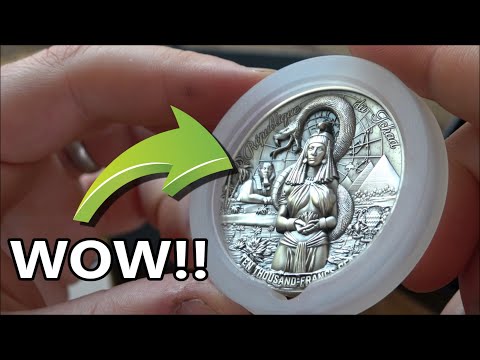 video of a product review of the cleopatra silver coin