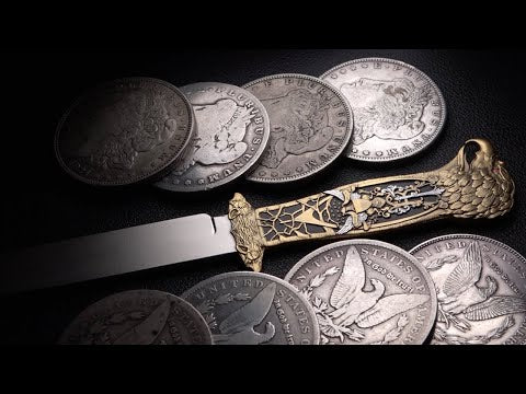 video review of the theodore roosevelt hunting knife silver coin
