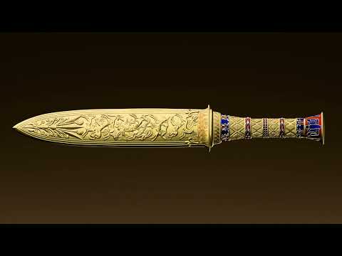 video of the king tutankhamun's dagger