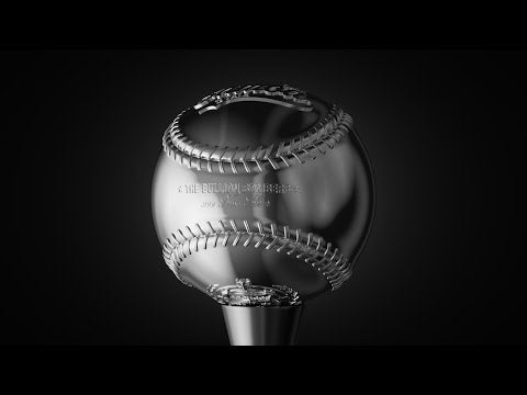 video of the world's first 3d baseball silver coin