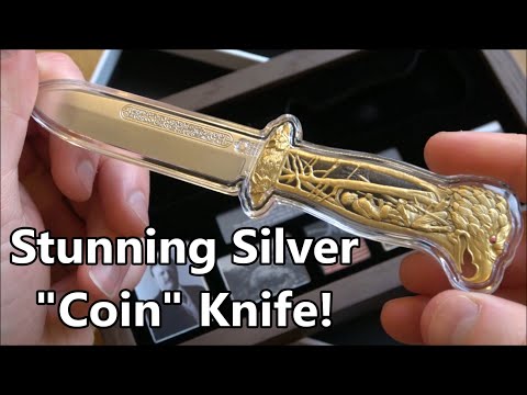 video review on the theodore roosevelt's hunting knife silver coin
