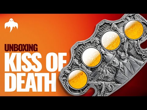 video of the kiss of death silver coin packaging unboxing