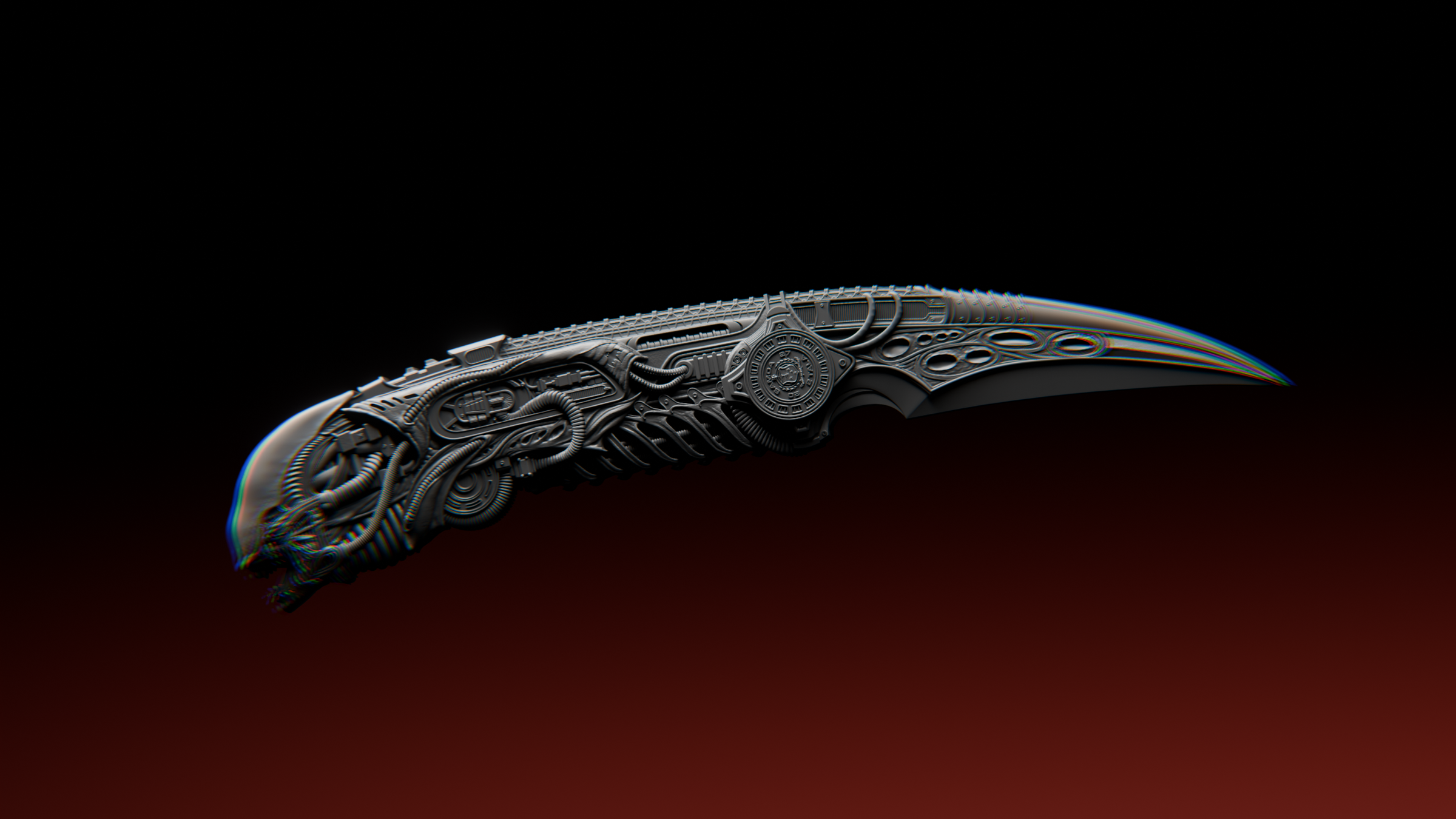 image of the alien dagger 1 oz silver coin