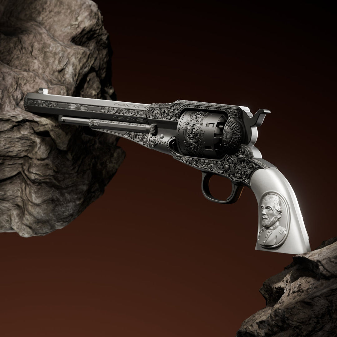 image of ulysses grant's revolver 2 oz silver coin