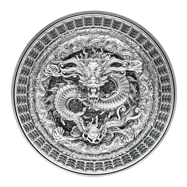 The Forbidden Dragon 2 oz Silver Coin - 2021 Chad 10000 Francs CFA