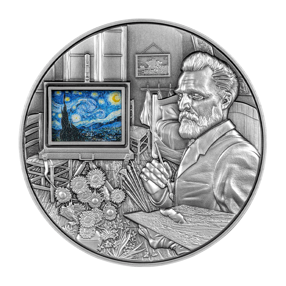 Vincent van Gogh's Masterpieces 5 oz Silver Coin - 2023 Chad 25000 Francs CFA