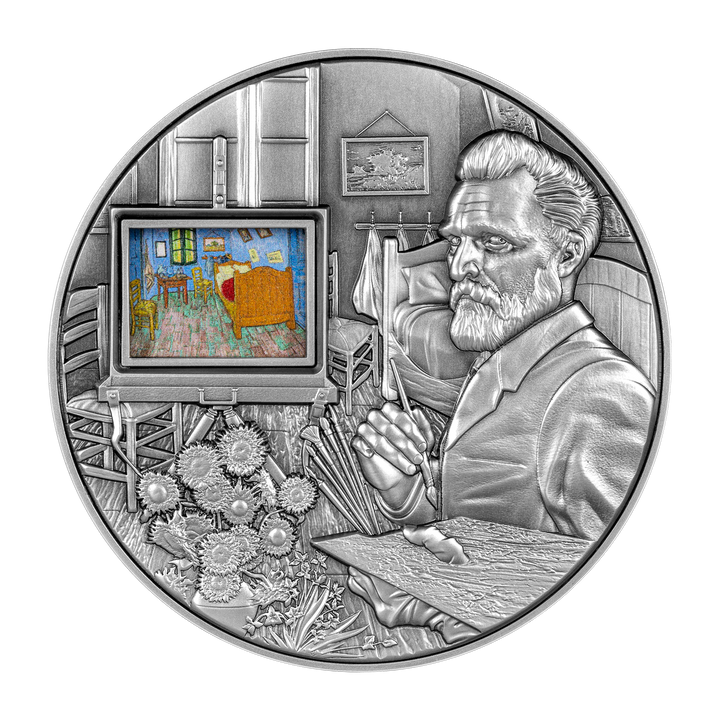 Vincent van Gogh's Masterpieces 5 oz Silver Coin - 2023 Chad 25000 Francs CFA