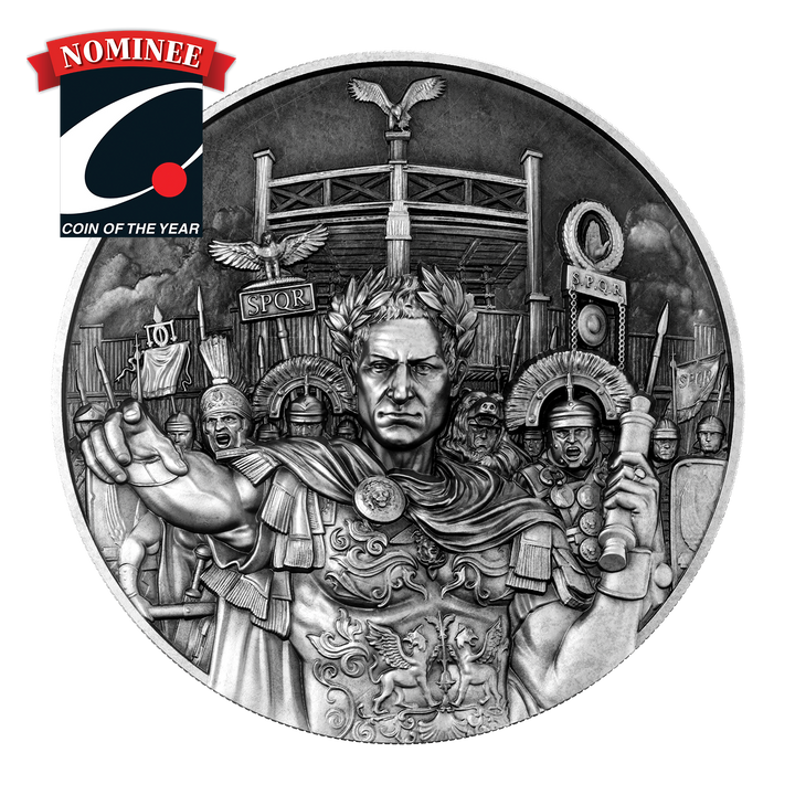 Julius Caesar 2 oz Pure Silver Coin