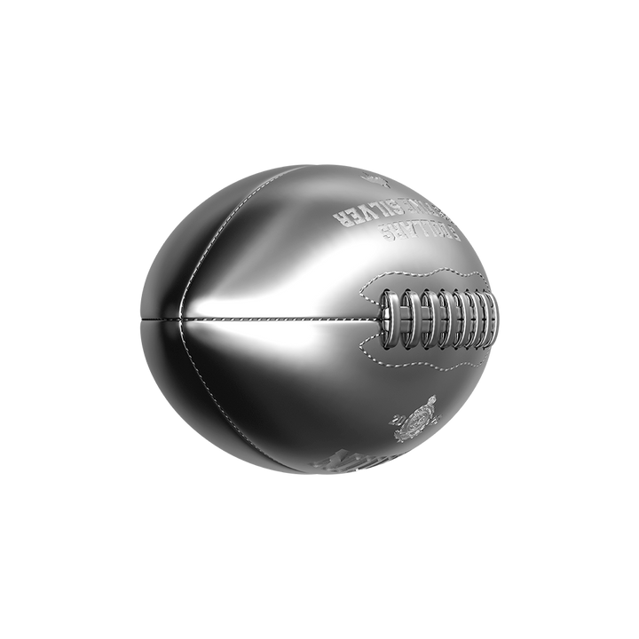 image of the 3D American Football 2 oz Pure Silver Coin