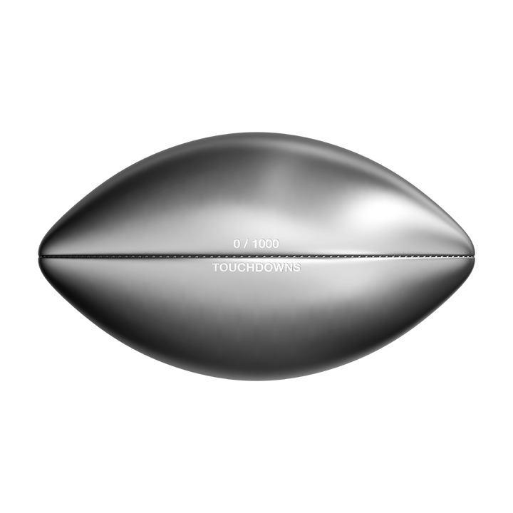 image of the 3D American Football 2 oz Pure Silver Coin