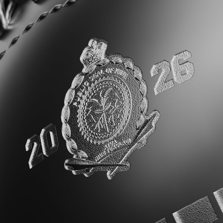 image of the 3D American Football 2 oz Pure Silver Coin