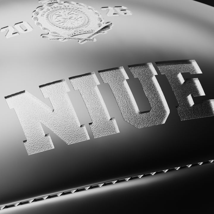 image of the 3D American Football 2 oz Pure Silver Coin