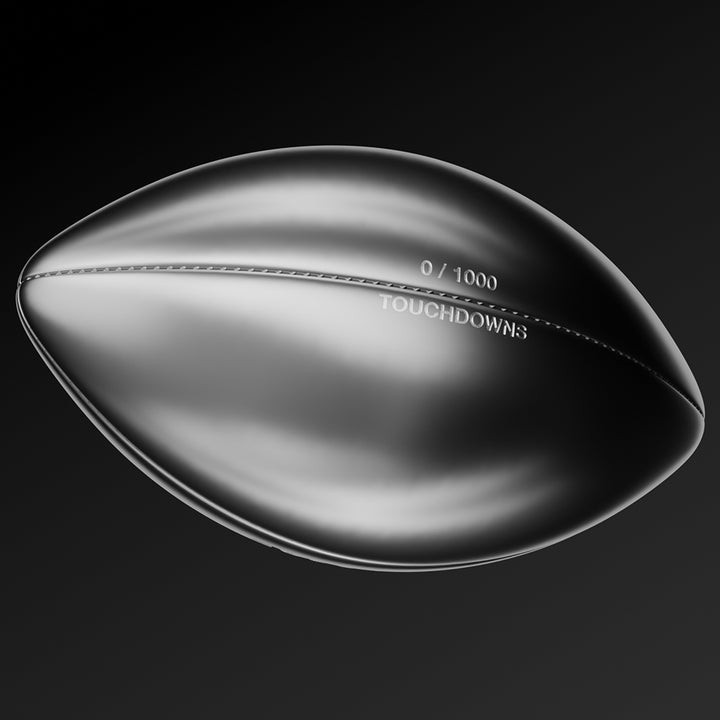 image of the 3D American Football 2 oz Pure Silver Coin