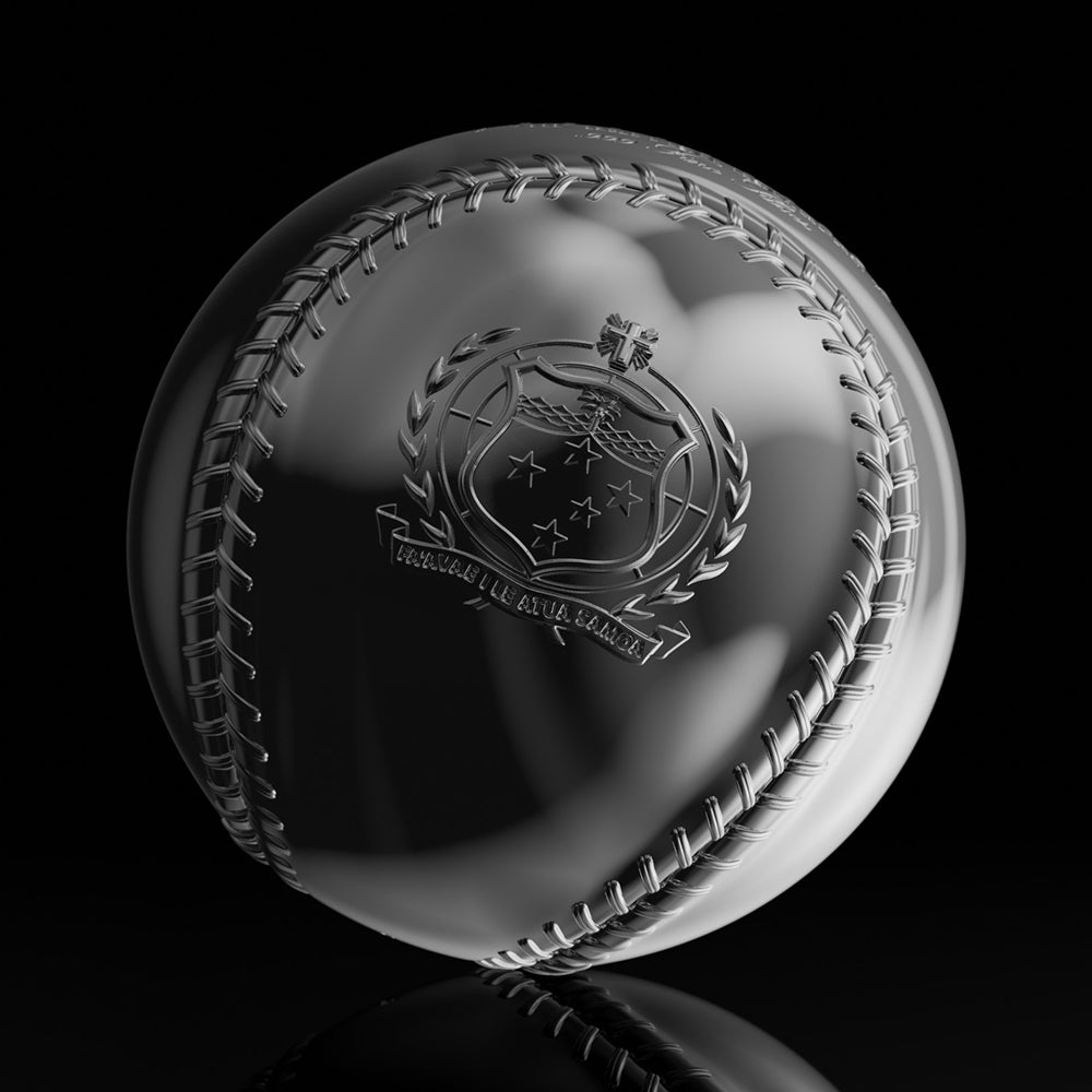 image of the 3d baseball 2 oz silver coin