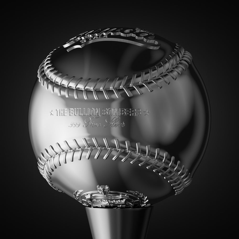 image of the 3d baseball 2 oz silver coin