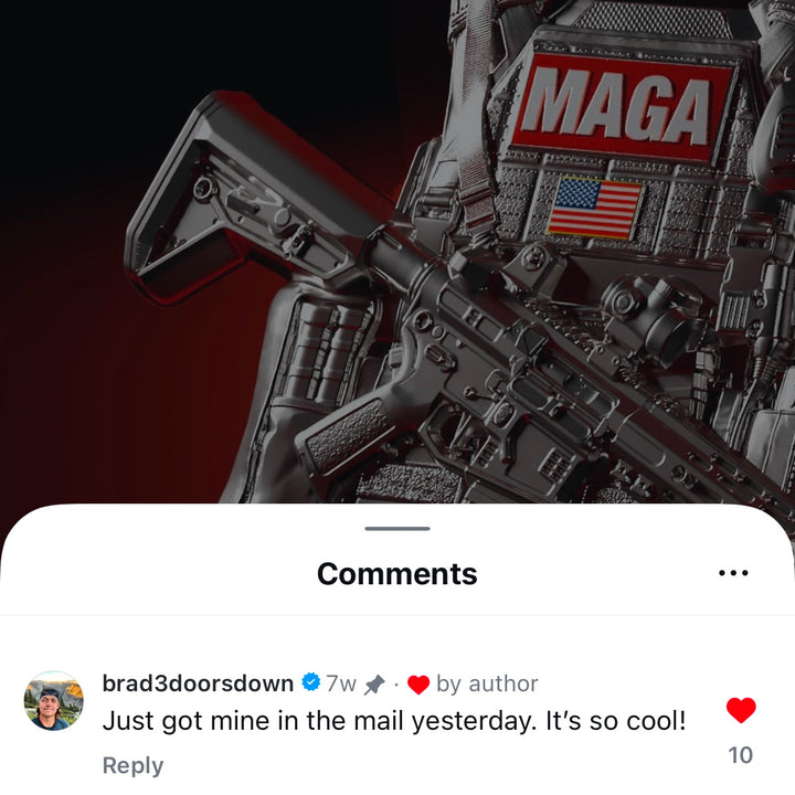 screenshot image of brad from 3 doors down commenting on spectres instagram post