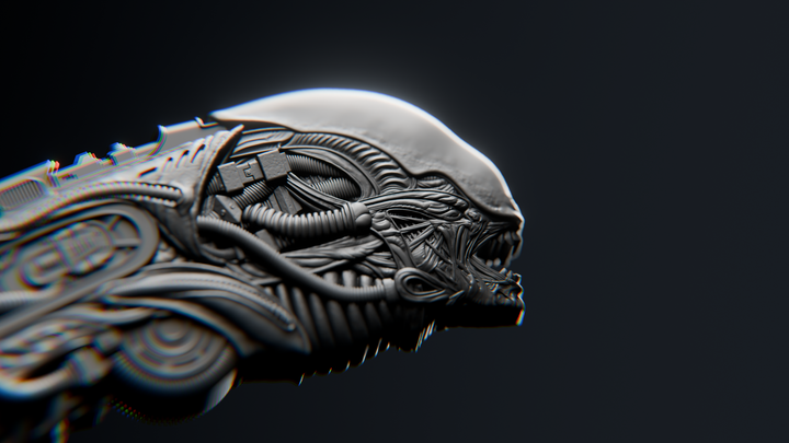 Alien Dagger 1 oz Pure Silver Coin