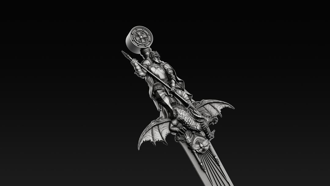 image of the Ascalon Sword of Saint George 1 oz Silver Coin
